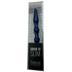 Damsel in Defense Sock It Slim Blue Personal Safety Tool Keychain
